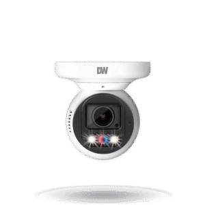 Digital Watchdog DWC-XSTD05MFC1 MEGApix Ai CaaS 5MP vandal ball turret IP camera with vari-focal lens and white light LEDs