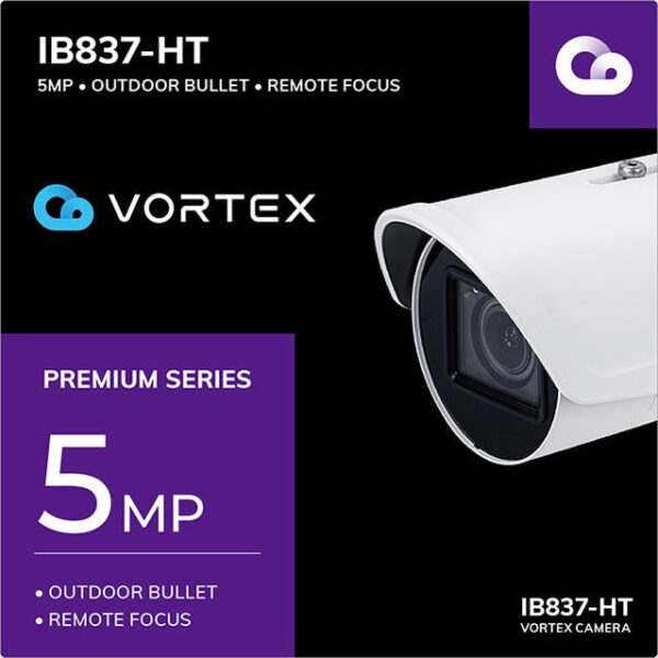 Vivotek IB837-HT-1Y VORTEX Prem. 5MP IP66 Remote Focus AI Bullet w/ 1-yr license - Image 2