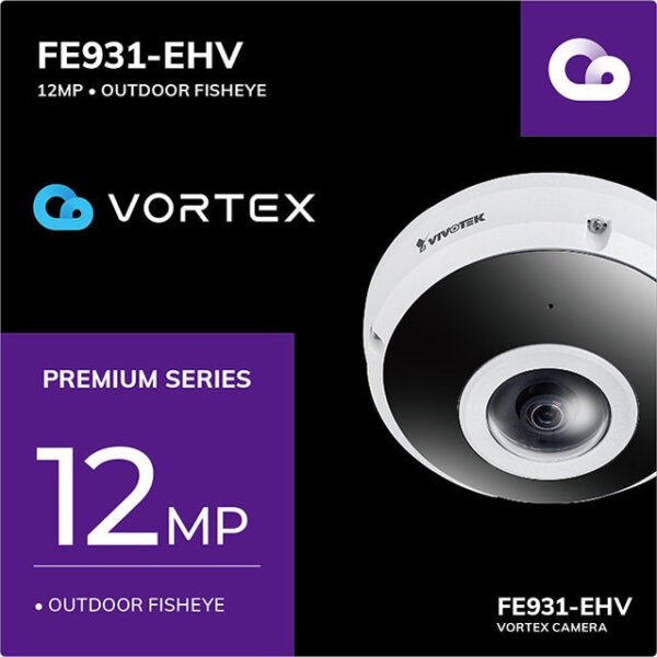 Vivotek FE931-EHV-1Y VORTEX Prem. 12MP IR IP66/IK10 360° Fisheye, w/ 1-yr license - Image 2