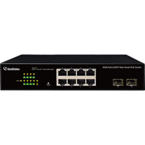 Geovision GV-APOE081C 8-Port Gigabit 802.3at Easy Web Smart PoE Switch