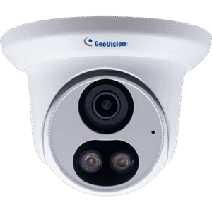 Geovision GV-EBFC5800 5MP H.265 Super Low Lux WDR Pro Full Color Warm LED Eyeball Dome IP Camera