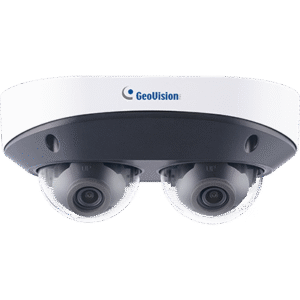 Geovision GV-TMS8800 2 x 4MP Dual-Sensor Multi-Directional H.265 Super Low Lux WDR Pro IR Fixed IP Dome