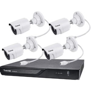 Vivotek ND9323P-2TB-4IB80 H.265 NVR,2TBHDD,8PoEPorts,4xIB9380-H 5MP30MIR OutdrBullet