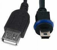Mobotix MX-CBL-MU-STR-AB-5 USB Device Cable For D/S/V1x, 5 m