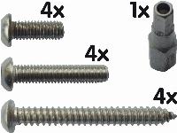 Mobotix MX-OPT-SEC-SCREWS-SET Security Screw Set With Allen Bit For M1x/M2x