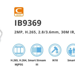 Vivotek IB9369-F2 2MP 30M IR H.265 Outdoor Bullet, 2.8mm