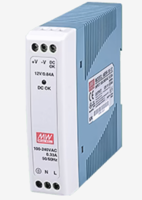 Vivotek MDR-10-12 10W Single Output Industrial DIN Rail Power Supply, 12V