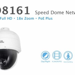 Vivotek SD8161 2MP 18X Zoom WDR Indoor PTZ Speed Dome