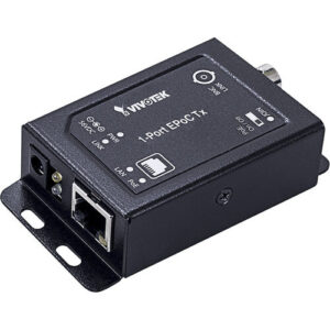 Vivotek AP-FEX-0106-T EPoC Tx Module, DC 56V in, 1x BNC, 1x FE RJ45, 1 DC Jack