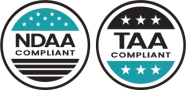 NDAA/TAA compliance icons